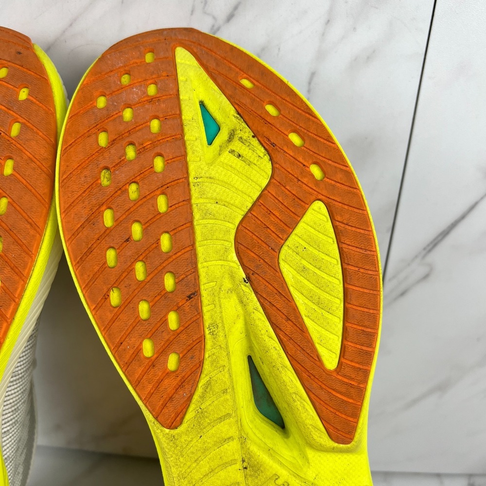 Hoka One Mach X 2 Mens Size 12 D Frost Citrus Running Sneakers Shoes 1155119 FCF - Picture 9 of 12
